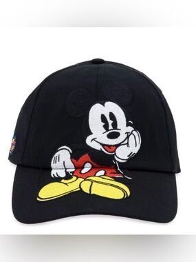 Disney Parks Mickey Mouse Retro Mickey&Co Black Baseball Cap Hat